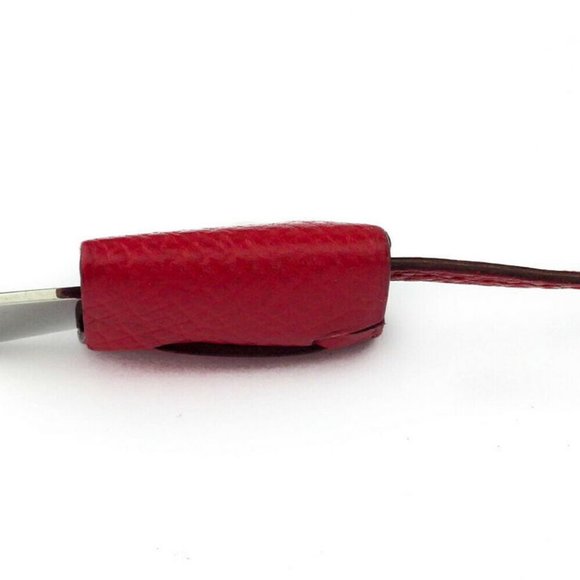 AUTH Hermes Minicaki Sheet Dock Tag Leather ~ Silver Bracket - Picture 8 of 8